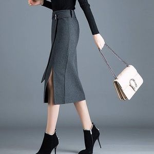 Wool skirt for winter